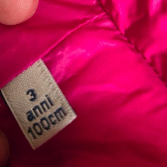 Moncler Down Hot Pink CAEN GIUBBOTTO JACKET Toddler Girl Size 3 Dry Cleaned - Picture 14 of 16